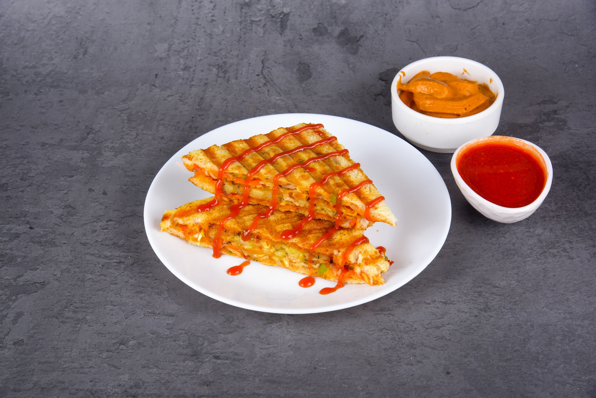 Chicken Cheese Grilled Sandwich